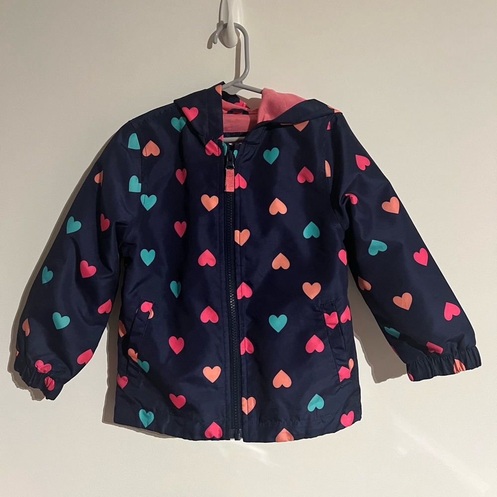 Toddler Girl’s Carters Heart Lightweight Jacket - Size 3T
